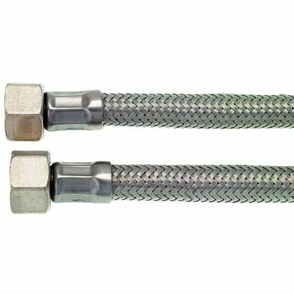 3/8" F Compression x 3/8" F BSP Stainless Steel Flex Hose - Image 2
