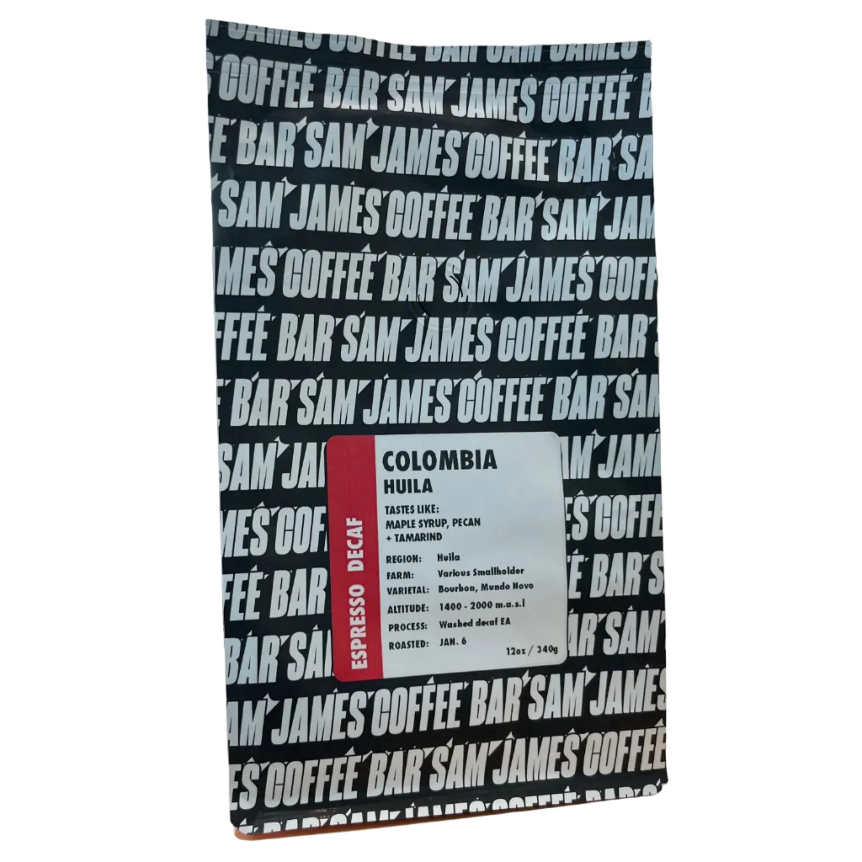 Sam James - Colombia - Decaf Espresso Coffee Beans